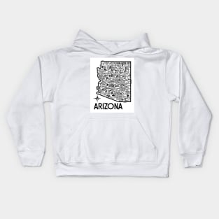 Arizona Map Kids Hoodie